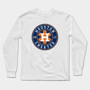 Houston Cheated Logo Long Sleeve T-Shirt